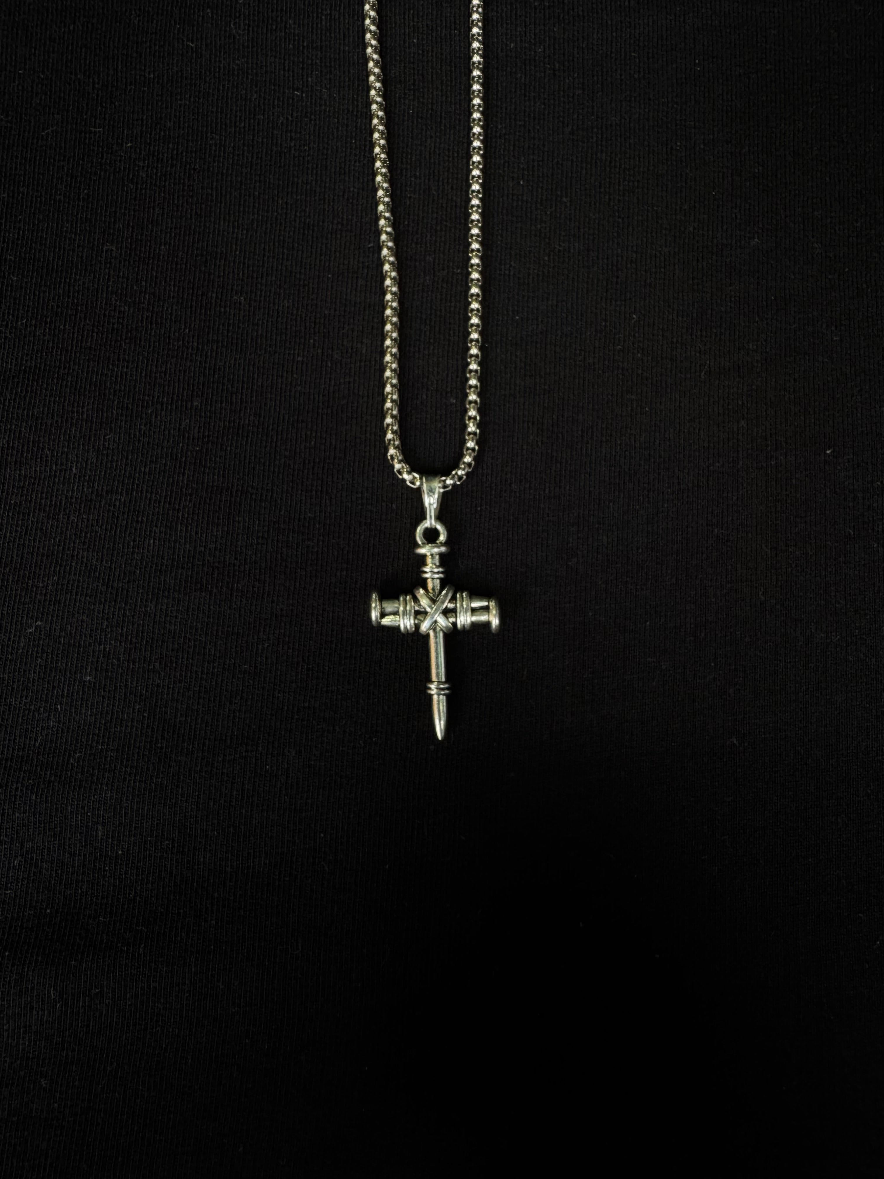 Thorny Cross Dagger Pendant Necklace