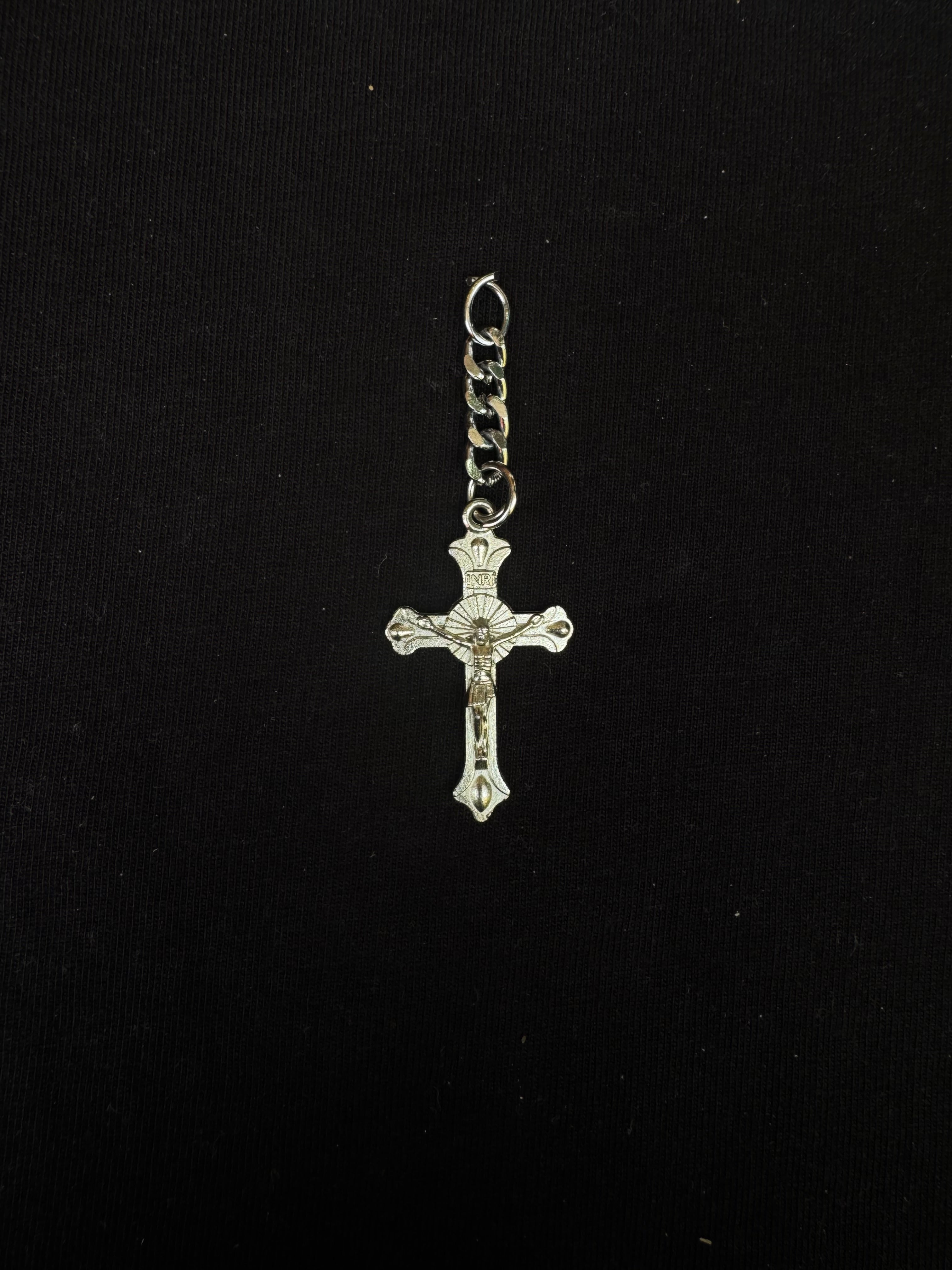 Vatican Glitch Crucifix Pendant | CG-NEC-03